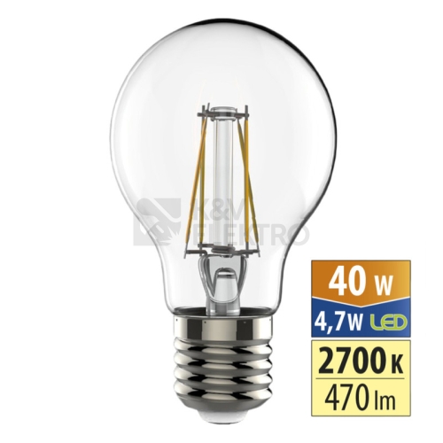 LED žárovka E27 McLED 4,7W (40W) teplá bílá (2700K) ML-321.063.87.0